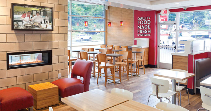 Wendy's store design prototypes ultramodern