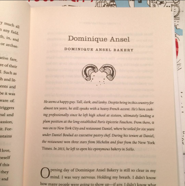 One of the chapters of Ina's new book. Photo courtesy of Ina Yalof's Instagram. 