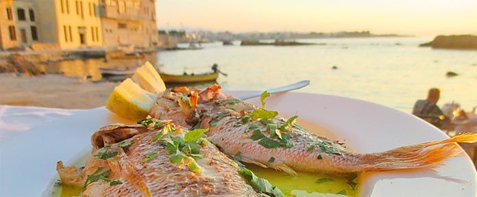 Delicious whole fish cooked in extra virgin olive oil.