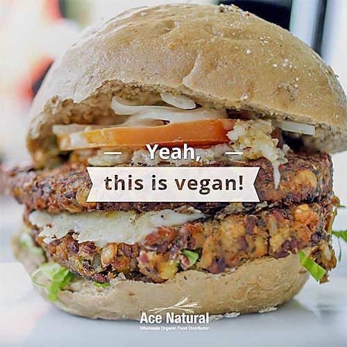 vegan burger organic food