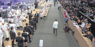 world class competitors in Lyon, France at the 2017 Bocuse D’Or