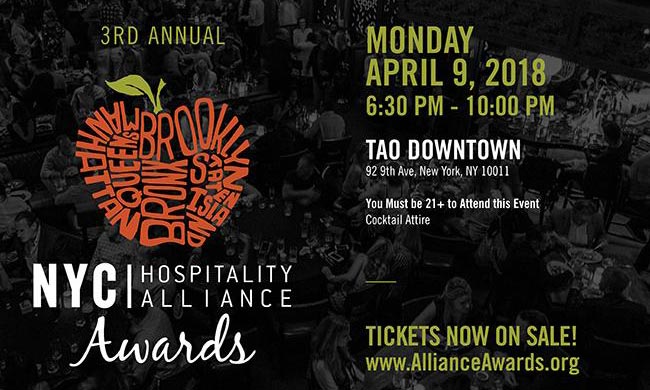 NYC Hospitality Alliance 3rd Annual Awards