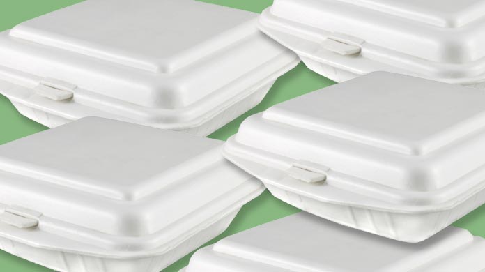 polystyrene foam food containers
