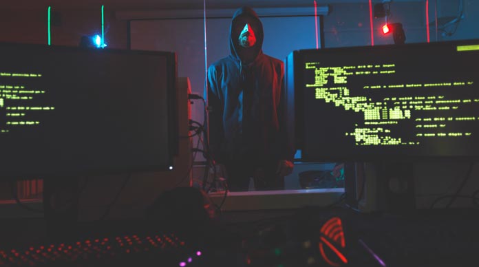 cybersecurity hacker computer room