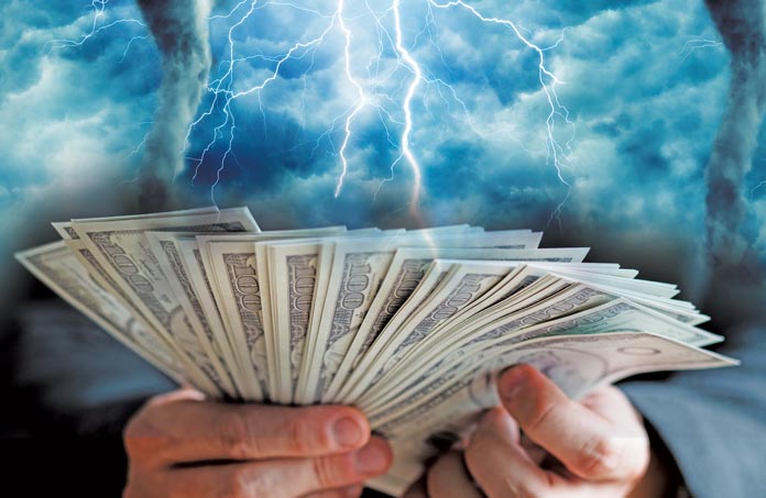 financial storm