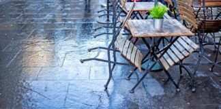 outdoor dining rain storm suppliers