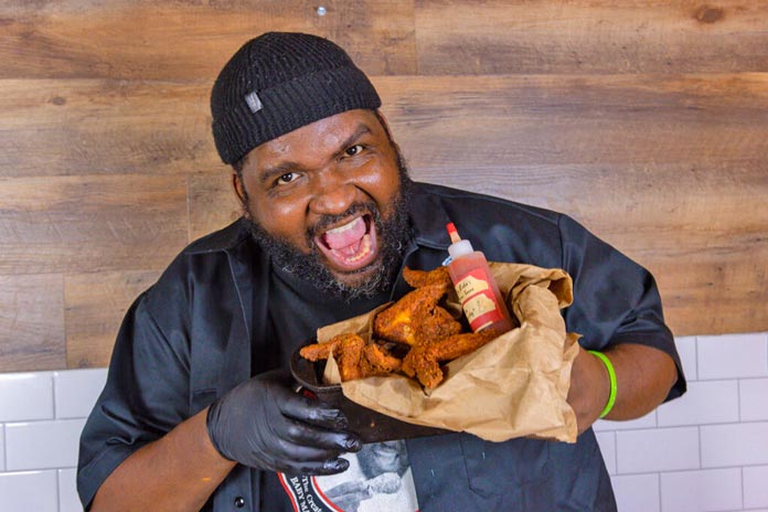 Big Rube's Chef Reuben Harley fried chicken