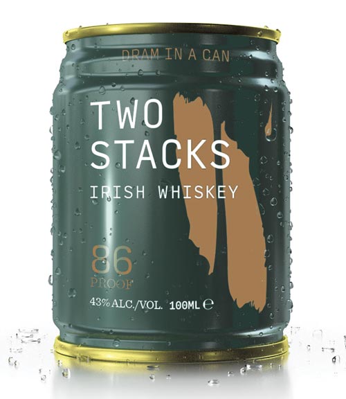 Two Stack Irish Whiskey Dram In A Can
