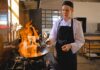 flambe chef cooking with fire kitchen smokey Covid uncertainty