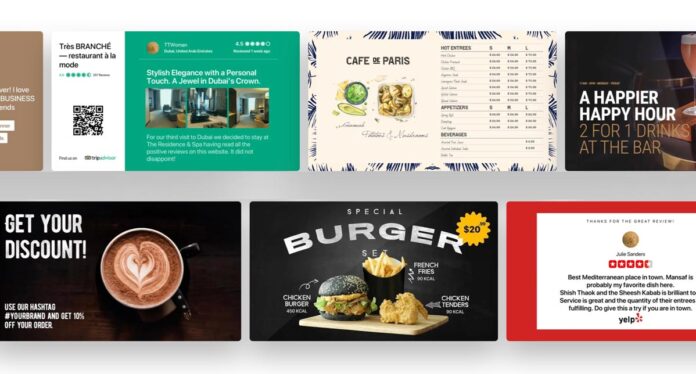 Digital Signage Restaurant Kitcast