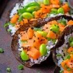 vegan sushi tacos plant based world salmon wakame
