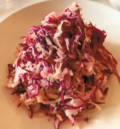 Yiayia's Politiki Salata Grandma's Shredded Pickled Cabbage Salad