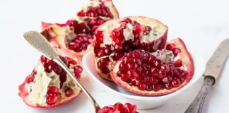 Fresh Pomegranate healthy holiday food