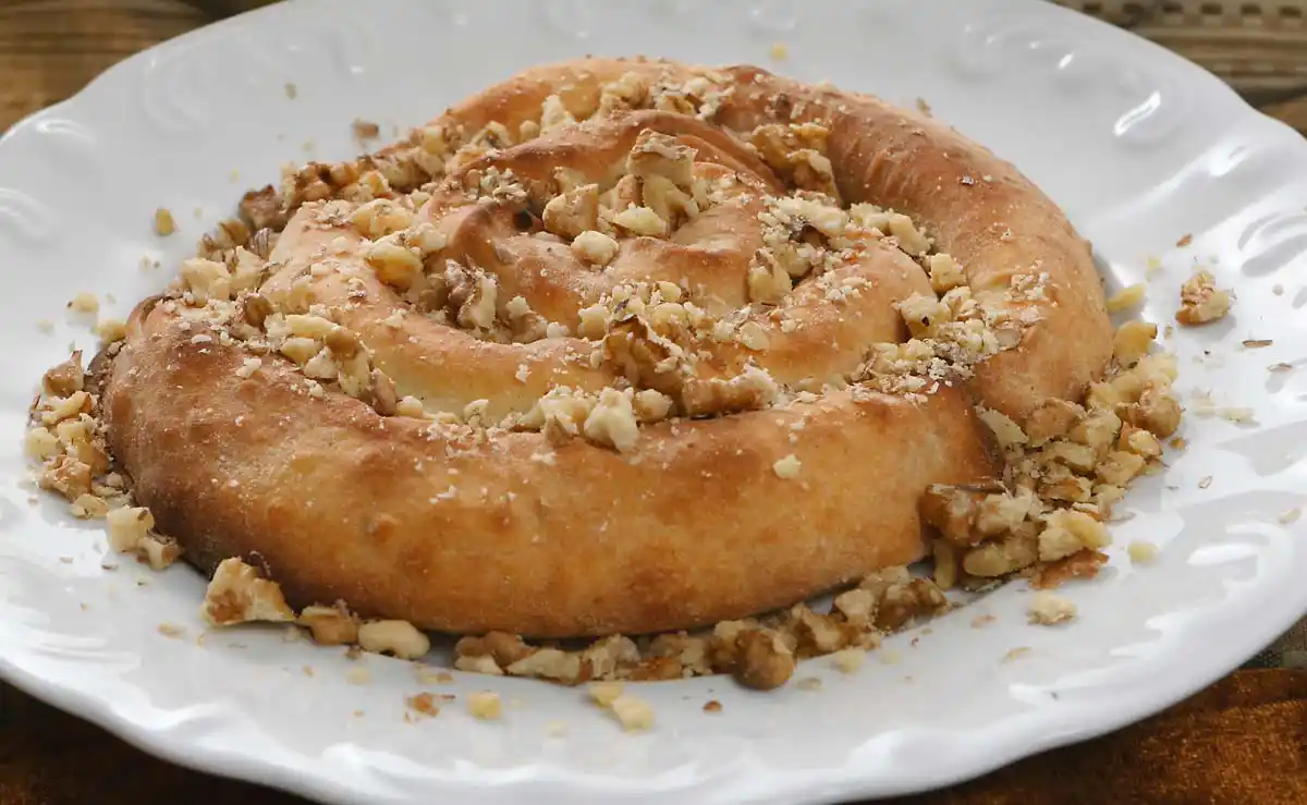 Lachanopita Cabbage Pie with Walnuts from Evros