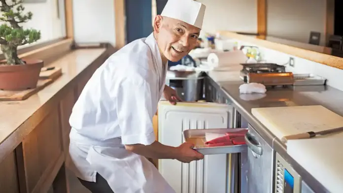 Commercial Refrigeration chef Japanese sushi restaurant