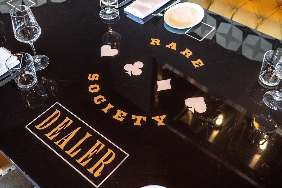 Rare Society Dealer Table