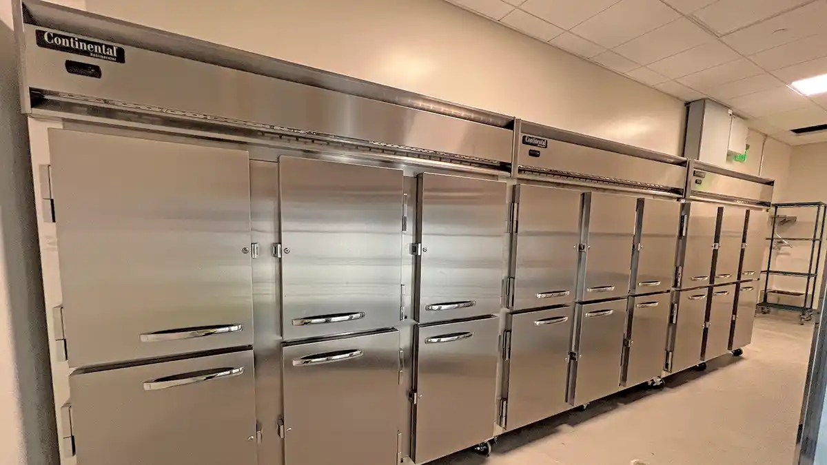 The new Cal Poly teaching facility represents the breadth of the Continental Refrigeration line with under counter, reach in and heavy-duty cold storage solutions.