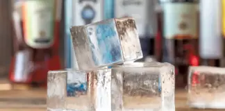 clear ice cubes selecting an ice machine