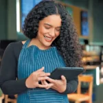 online recruitment new hires waitress tablet