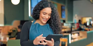 online recruitment new hires waitress tablet