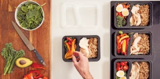 Meal prepping batch healthy meals